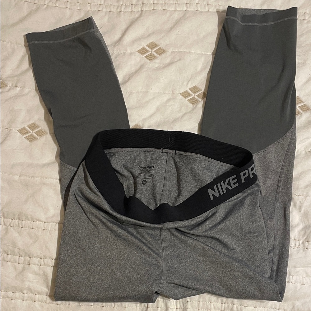 Nike Kids Two-Tone Gray Leggings